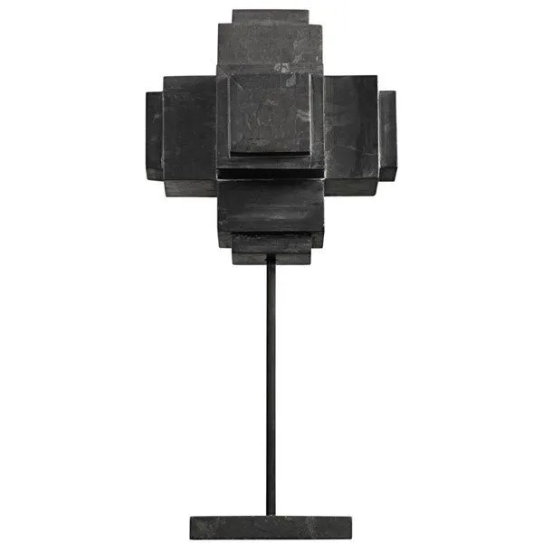 Product Image 6 for Cube On Stand, Black Marble from Noir
