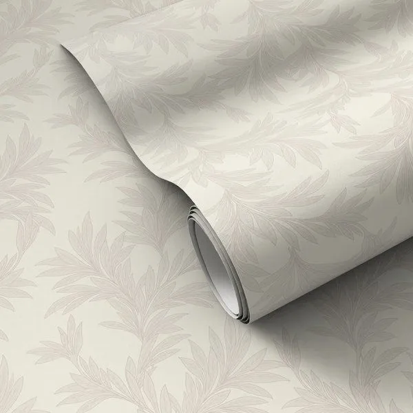 Product Image 1 for Lush Leaves Grey I Wallpaper by Getty Images from Four Hands