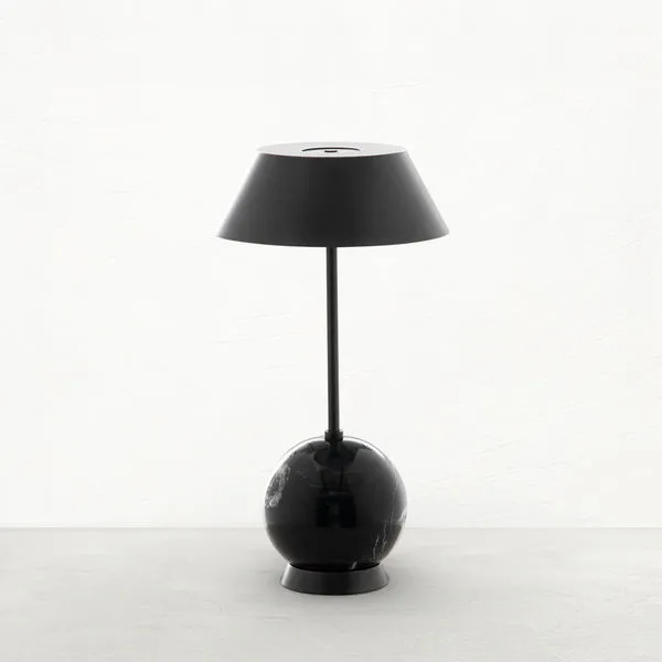 Product Image 1 for Firefly Rubbed Bronze Table Lamp Nero Marquina Black from Gabby