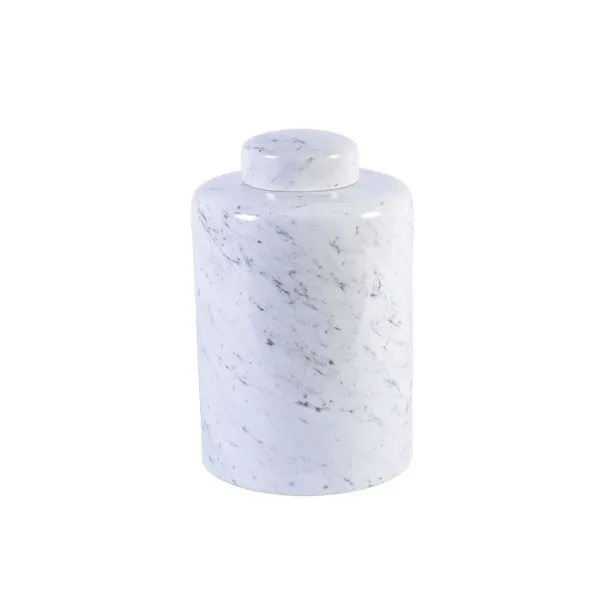 Product Image 3 for Round Jar Porcelain Marblized - Large from Legend of Asia