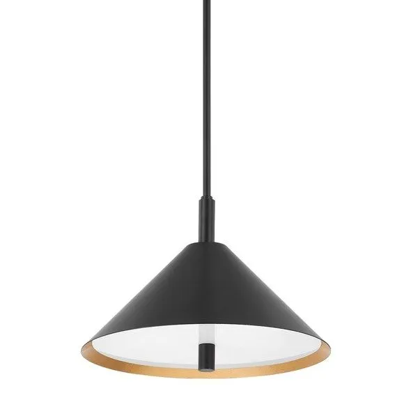 Product Image 1 for Brianna Gold Leaf 2-Light Conical Pendant Light from Mitzi