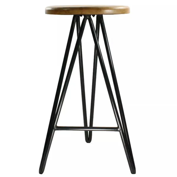 Product Image 4 for Harpoon Wood And Iron Stool from Homart