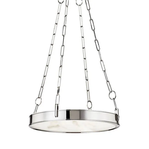 Product Image 1 for Kirby 1-Light Small Chandelier - Polished Nickel from Hudson Valley