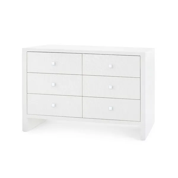 Product Image 6 for Morgan Grasscloth Extra Large 6-Drawer Dresser from Villa & House
