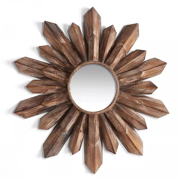 Product Image 1 for Wood Starburst Mirror 21" from Napa Home And Garden