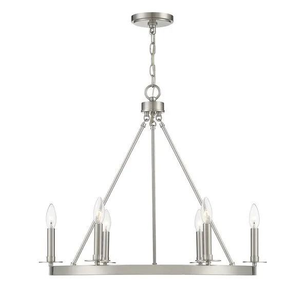 Product Image 10 for Georgie 6 Light Chandelier from Savoy House 