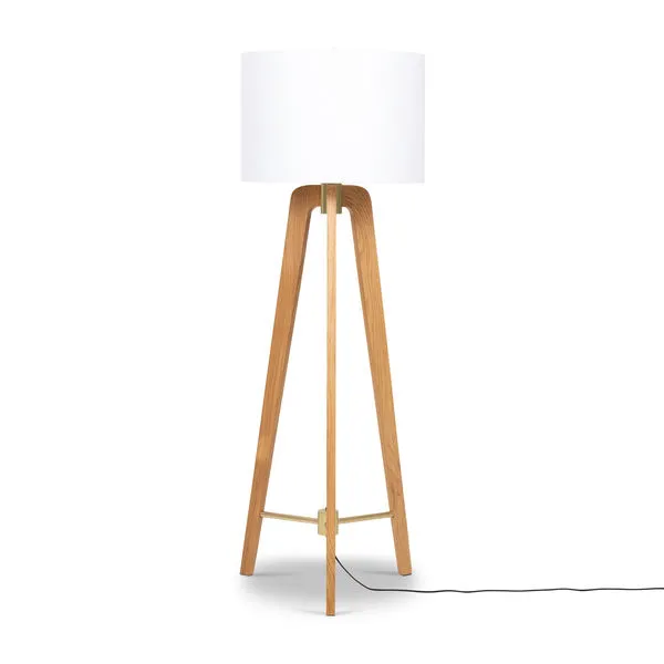 Product Image 1 for Tripod Oak Floor Lamp - Light Oak from Four Hands