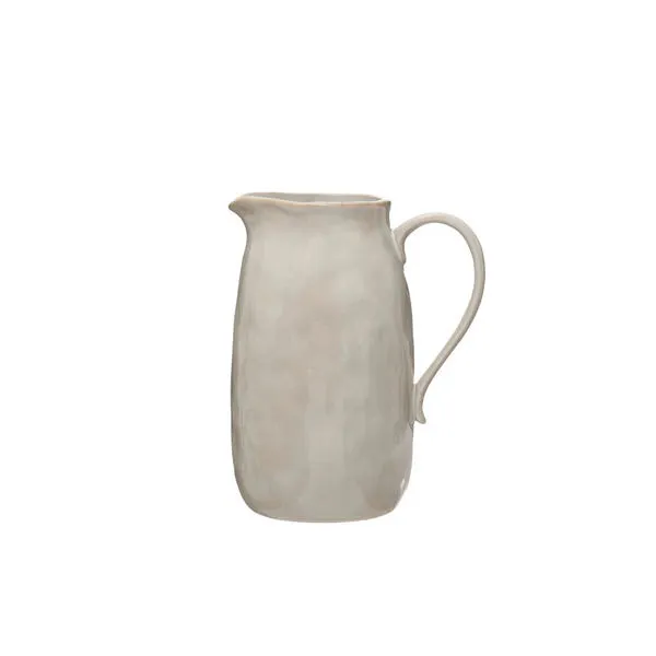 Product Image 3 for Willow Stoneware Pitcher from Creative Co-Op