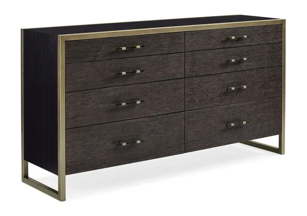 Product Image 1 for Black Wood Modern Remix Double Dresser from Caracole