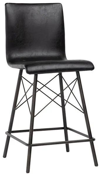 Product Image 5 for Burns Black Counter Stool from Dovetail Furniture