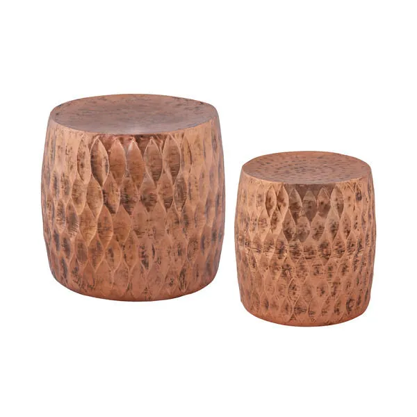 Product Image 1 for Djembe 2 Piece Iron Stool Set from Elk Home