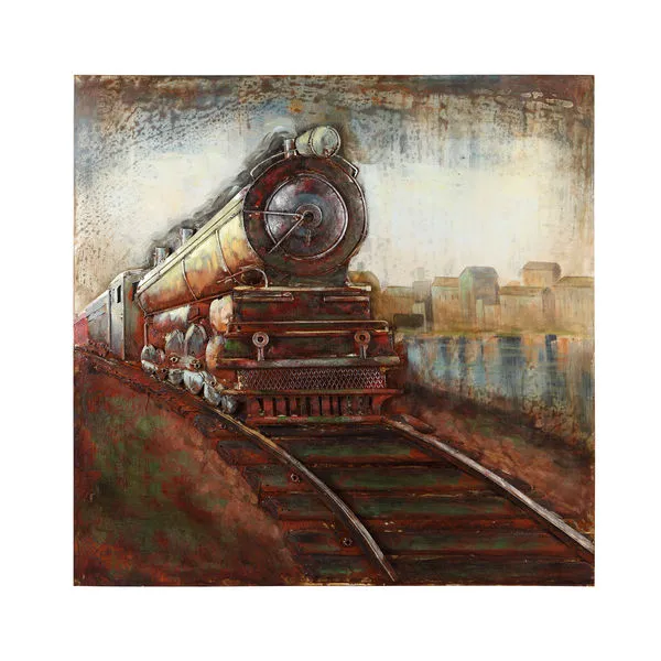 Product Image 1 for Vintage Steam Engine Wall Décor from Moe's