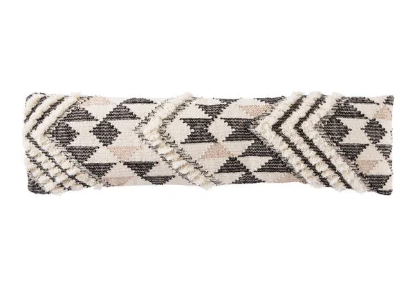 Product Image 4 for Nomadic Chevron Cream/ Black Lumbar Pillow 14"X48" from Jaipur 