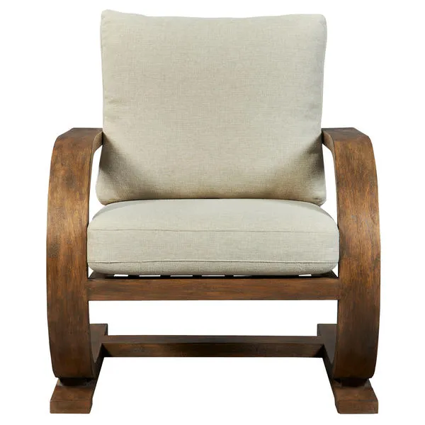 Product Image 1 for Bedrich Wooden Accent Chair from Uttermost