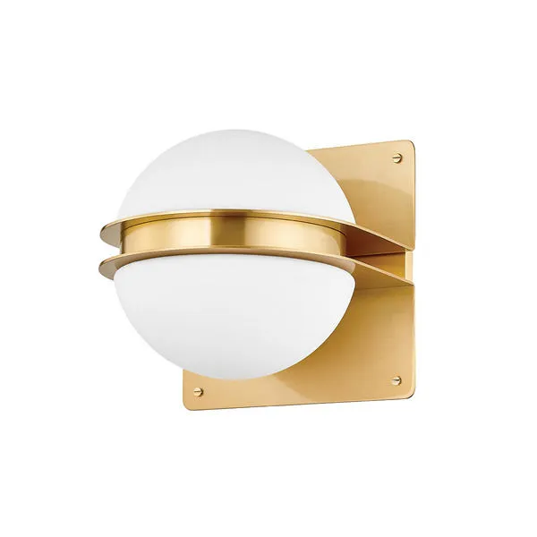 Product Image 1 for Rudolf 1-Light Wall Sconce - Aged Brass from Hudson Valley
