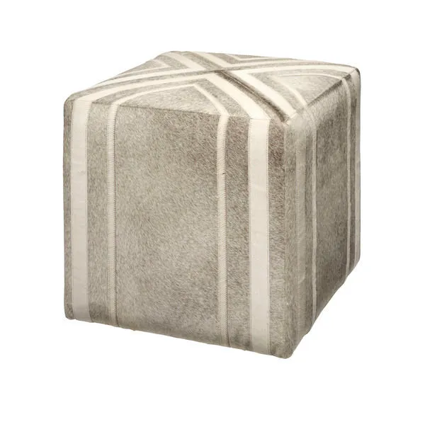 Product Image 1 for Nantucket Gray Hide Ottoman from Jamie Young