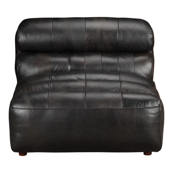 Product Image 4 for Ramsay Leather Slipper Chair - Black from Moe's