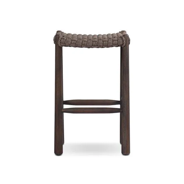 Product Image 1 for Savio Outdoor Bar + Counter Stool - Dark Textured Woven from Four Hands