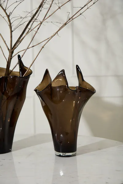 Product Image 1 for Peaked Glass Vase from Accent Decor