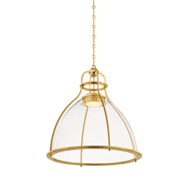 Product Image 1 for Airmont Aged Brass Pendant from Hudson Valley