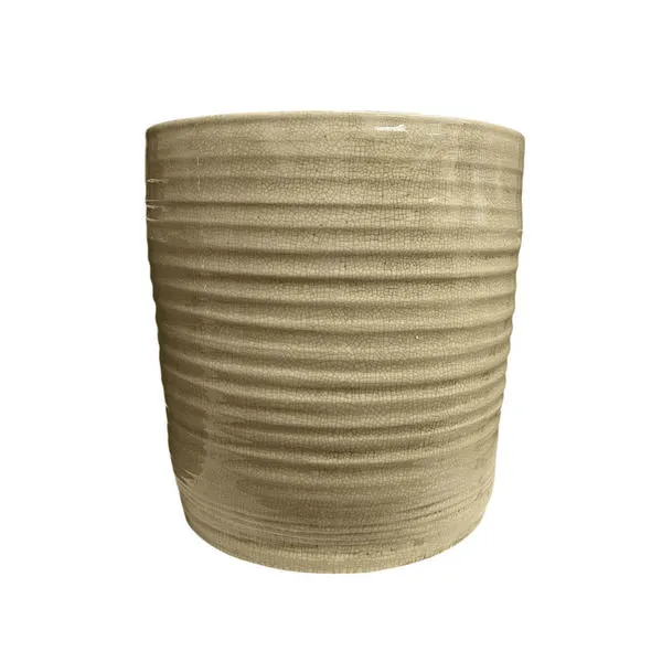 Product Image 1 for Casserole Ivory Terracotta Planter Dia 15.7" from BIDKHome
