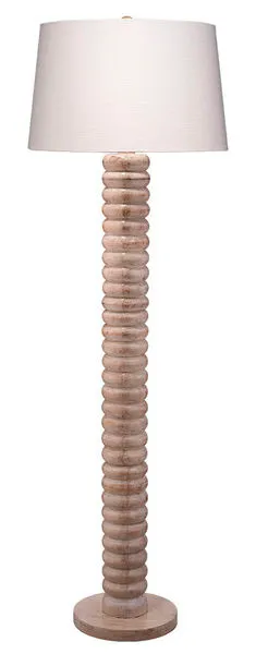 Product Image 1 for Abacus Mango Wood Floor Lamp with Linen Shade from Jamie Young