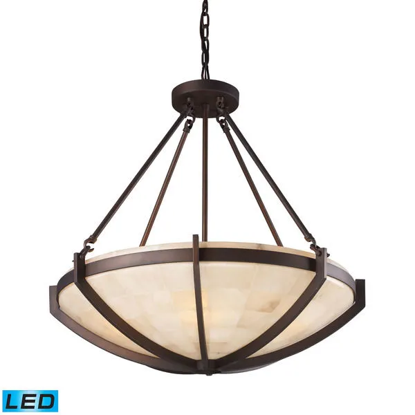 Product Image 1 for Spanish Mosaic 6 Light Pendant In Aged Bronze  from Elk Lighting