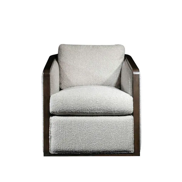 Product Image 1 for Colby Glenn Frost Performance Fabric Occasional Swivel Chair from Alder & Tweed
