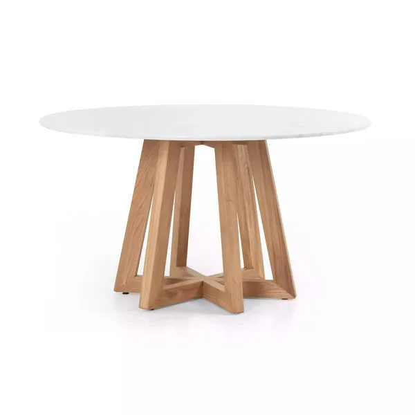 Product Image 4 for Creston Dining Table White Marble from Four Hands