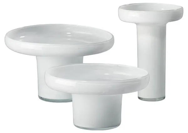 Product Image 6 for Bloom White Glass Vessels from Jamie Young