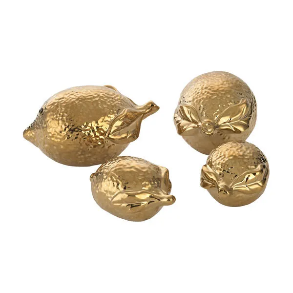 Product Image 1 for Gold Ceramic Lemons from Elk Home
