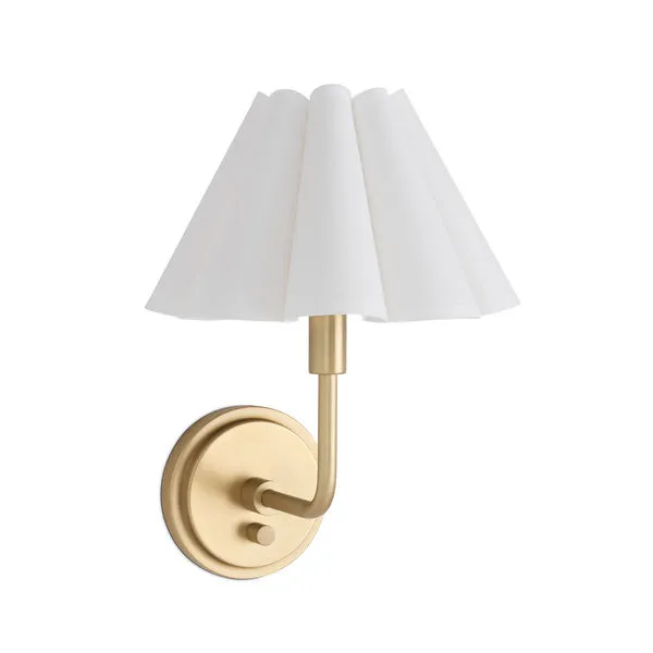 Product Image 1 for Polly Sconce Single with Scalloped Shade from Regina Andrew Design