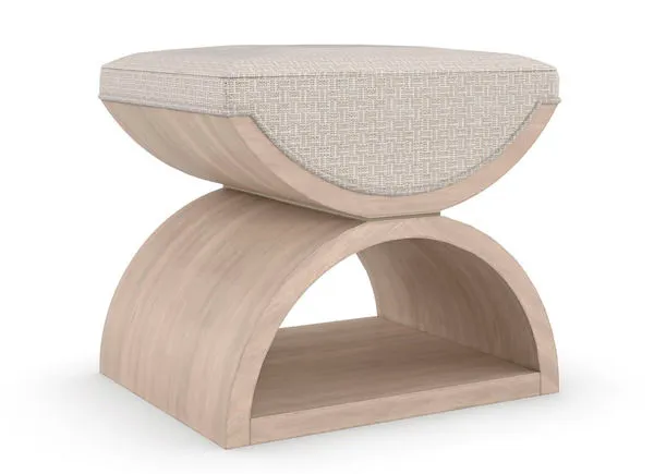 Product Image 1 for Tan Fabric Modern Open Enrollment Bench from Caracole