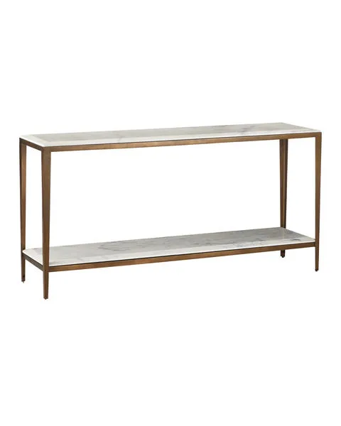 Product Image 1 for Oblique Marble Console Table from Currey & Company
