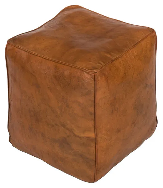 Product Image 2 for Sunday Afternoon Leather Cube from Sarreid Ltd.