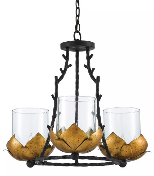Product Image 1 for Water Lily Small Chandelier from Currey & Company