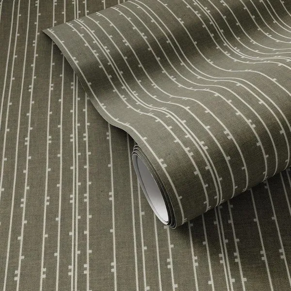 Product Image 1 for Lin Tic Olive I Wallpaper by FH Art Studio from Four Hands