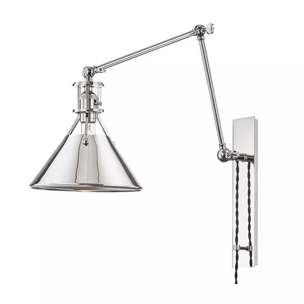 Product Image 1 for Metal No.2 1 Light Swing Arm Wall Sconce from Hudson Valley