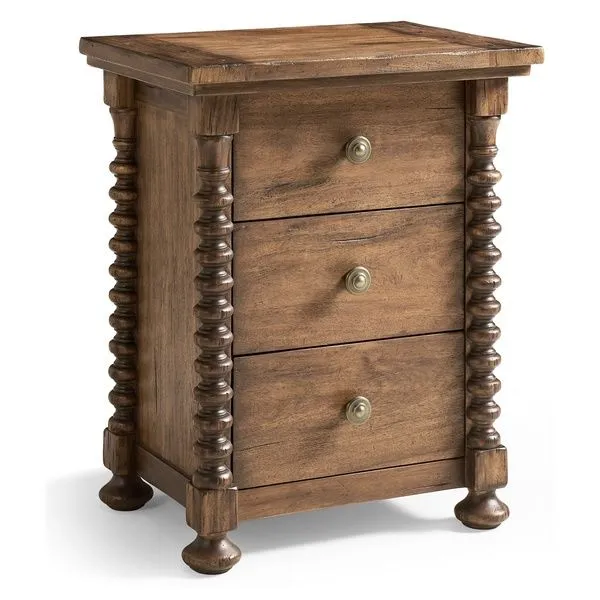 Product Image 1 for Tamarisk 3 Drawer Narrow Nightstand from Johnathan Charles