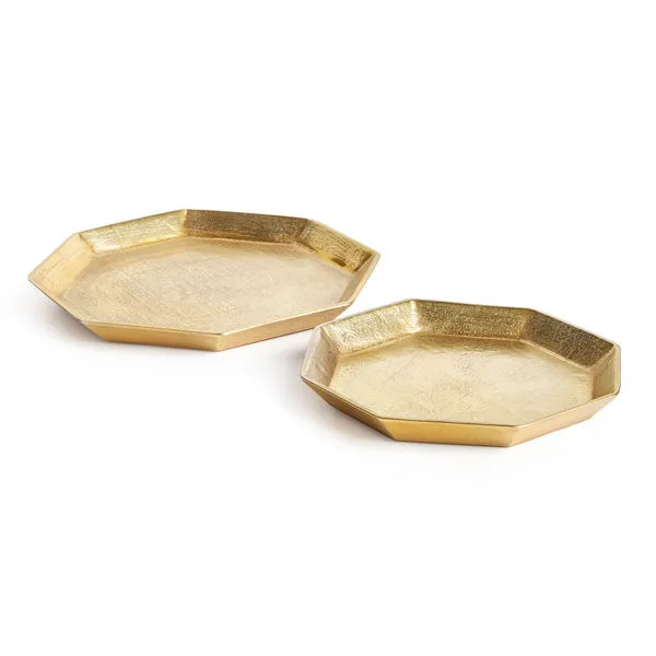Product Image 1 for Dezi Octagonal Serving Trays, Set of 2 from Napa Home And Garden
