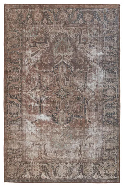 Product Image 6 for Minita Medallion Brown/ Tan Rug from Jaipur 