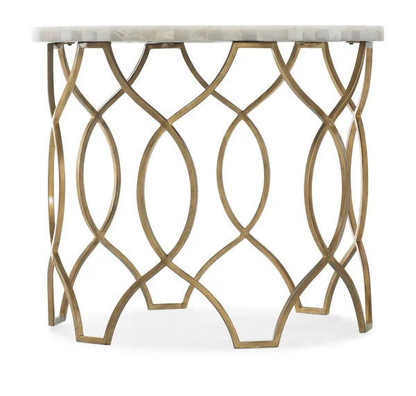 Product Image 3 for Melange Corrina Round Lamp Table from Hooker Furniture