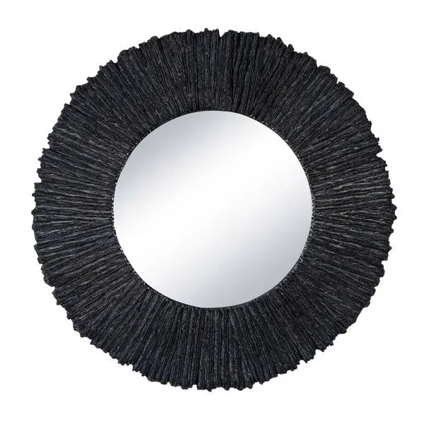 Product Image 1 for Slate Black Round Mirror from Regina Andrew Design