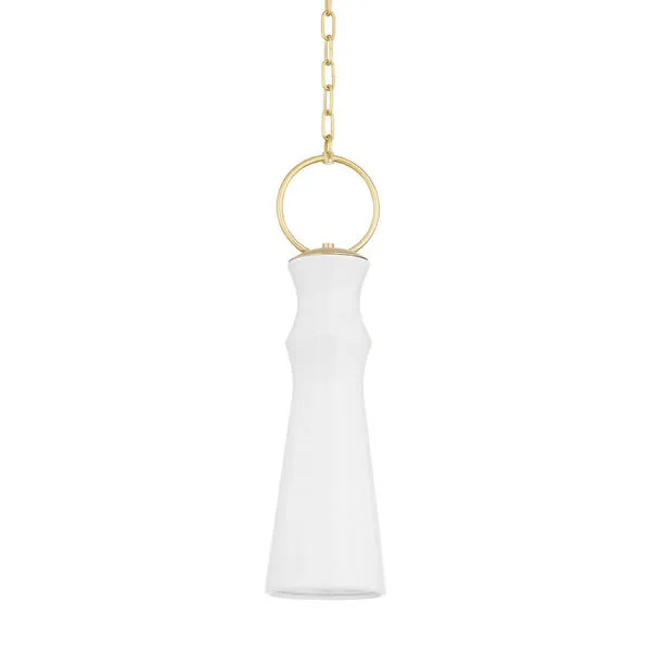Product Image 1 for Borden 1-Light Pendant - Aged Brass from Hudson Valley