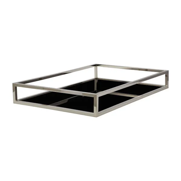 Product Image 1 for Black Box Rectangular Rod Tray from Elk Home