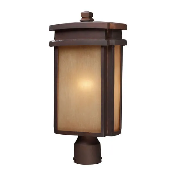 Product Image 1 for 1 Light  Outdoor Post Light In Clay Bronze  from Elk Lighting