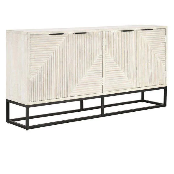 Product Image 1 for Flint Four-Door Mango Wood Sideboard from Classic Home Furnishings