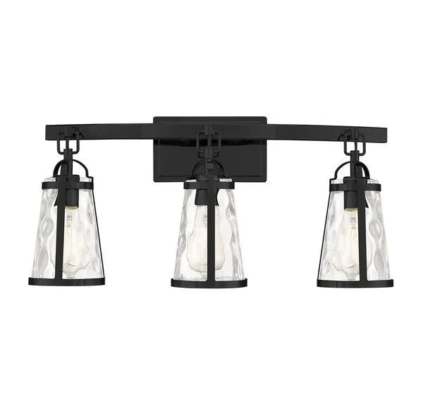 Product Image 4 for Albany 3 Light Black Bath Bar from Savoy House 