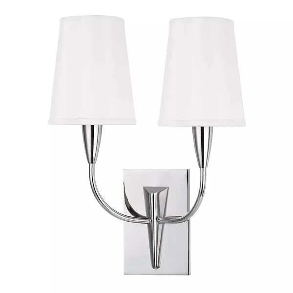 Product Image 1 for Berkley 2 Light Wall Sconce W/White Shade from Hudson Valley