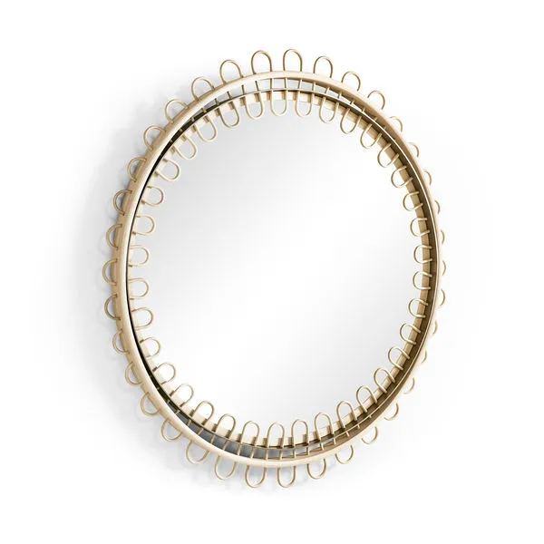 Product Image 1 for Vorticity Oval Rattan Mirror from Johnathan Charles
